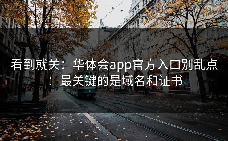 看到就关：华体会app官方入口别乱点：最关键的是域名和证书